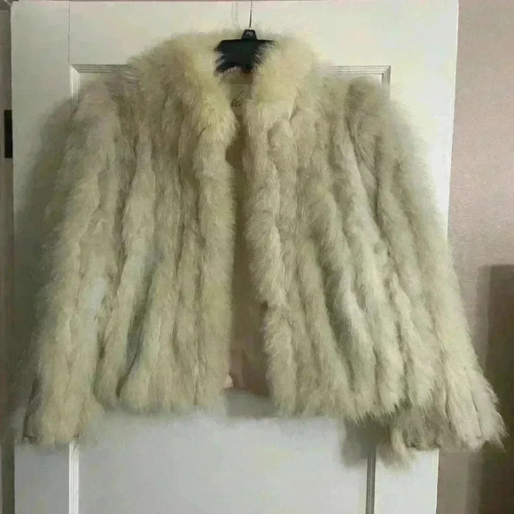 Elam Women’s Vintage Fur Coat 100% Norwegian Blue Fox Size M Luxury Winter Fall - Picture 12 of 13